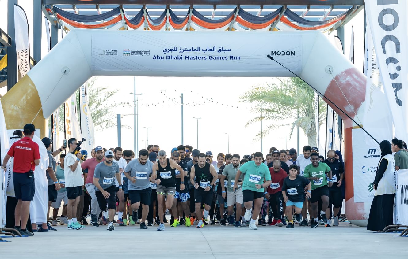 Open Masters Games energises Abu Dhabi with first Outdoor Running Event of season